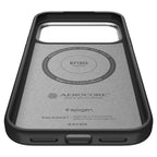 Spigen Enzo Aramid "T" MagSafe dėklas iPhone 17 Pro Max - juodas ir sidabrinis