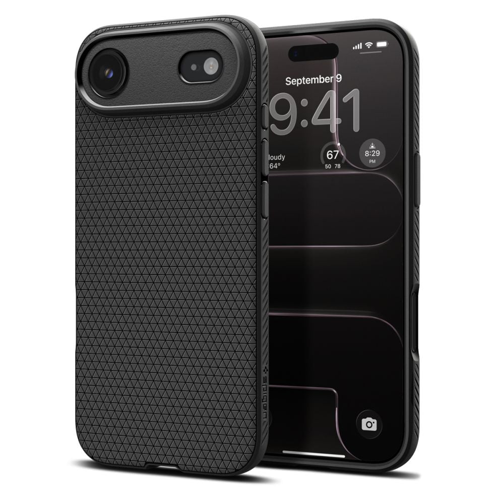 Spigen Liquid Air dėklas iPhone 17 Air – juodas