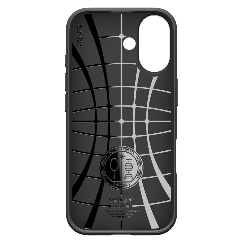 Spigen Liquid Air dėklas iPhone 17 – matinis juodas