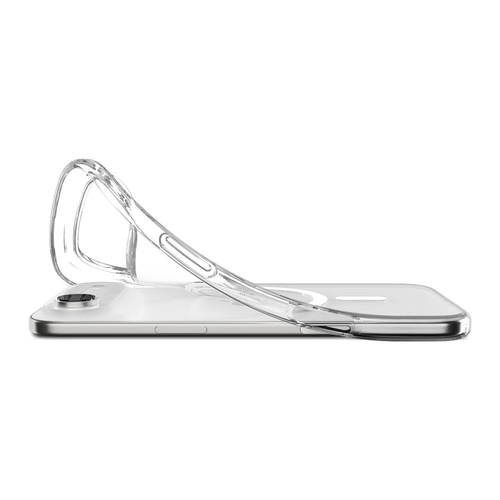 Spigen Liquid Crystal MagSafe dėklas iPhone 17 Air – skaidrus/baltas