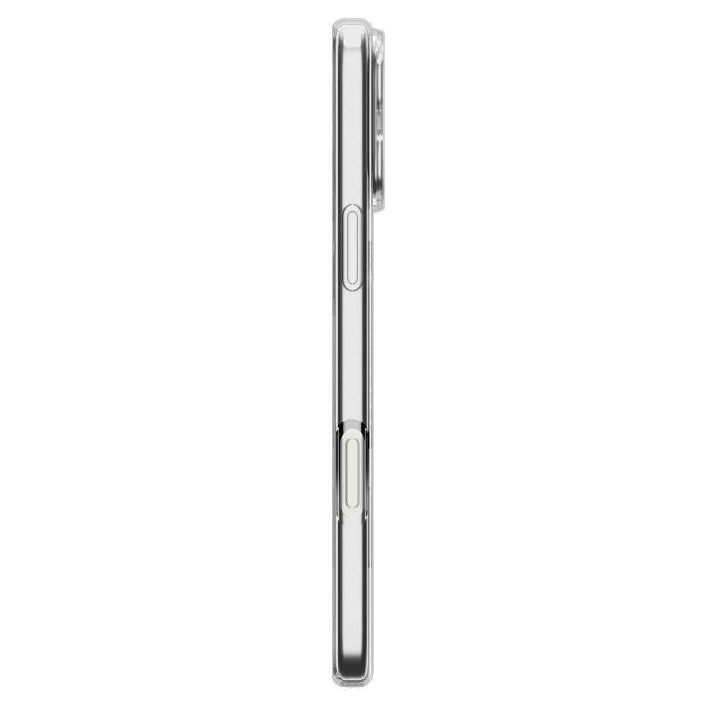 Spigen Liquid Crystal MagSafe dėklas iPhone 17 Pro Max – skaidrus su balta