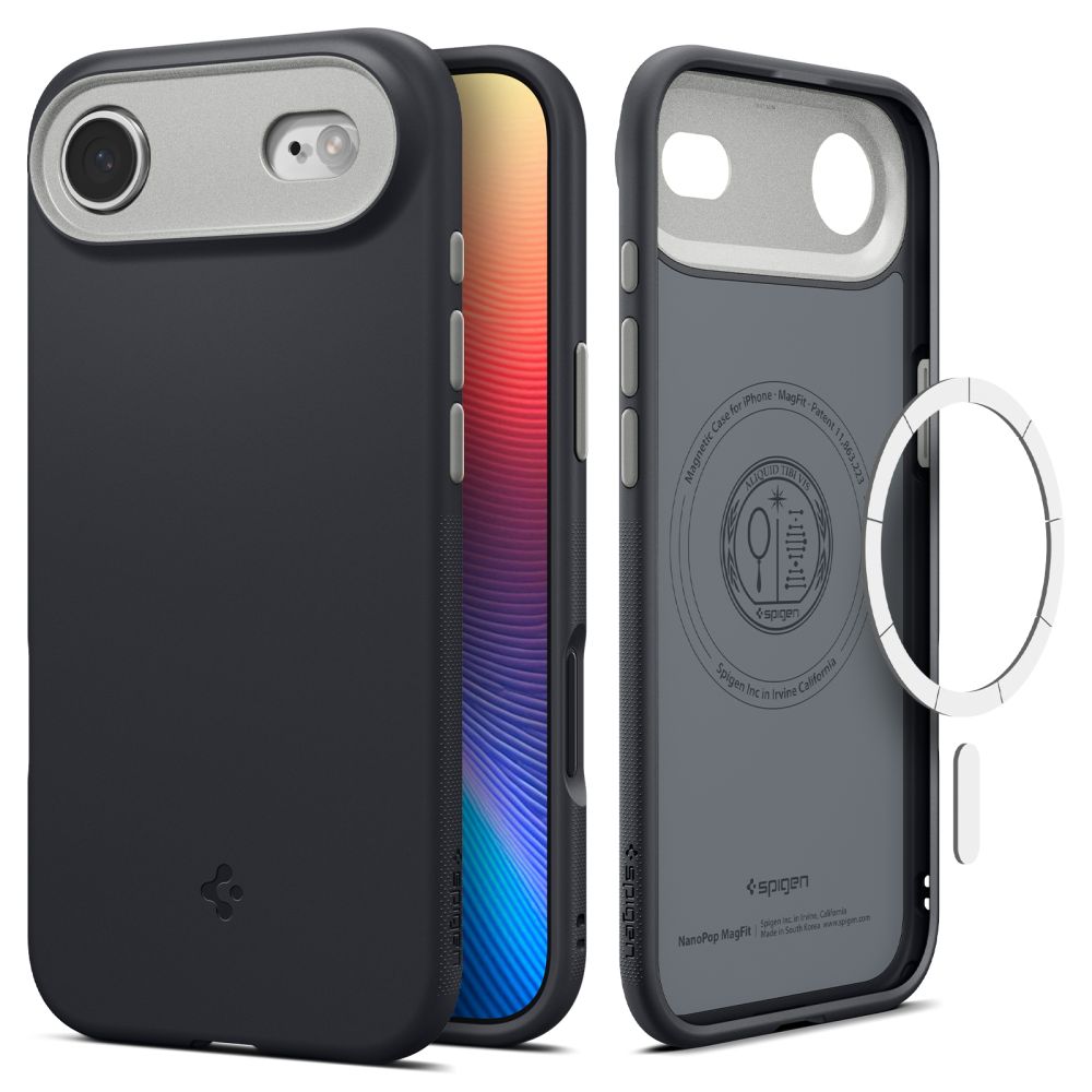 Spigen Nano Pop MagSafe dėklas iPhone 17 Air – juodas