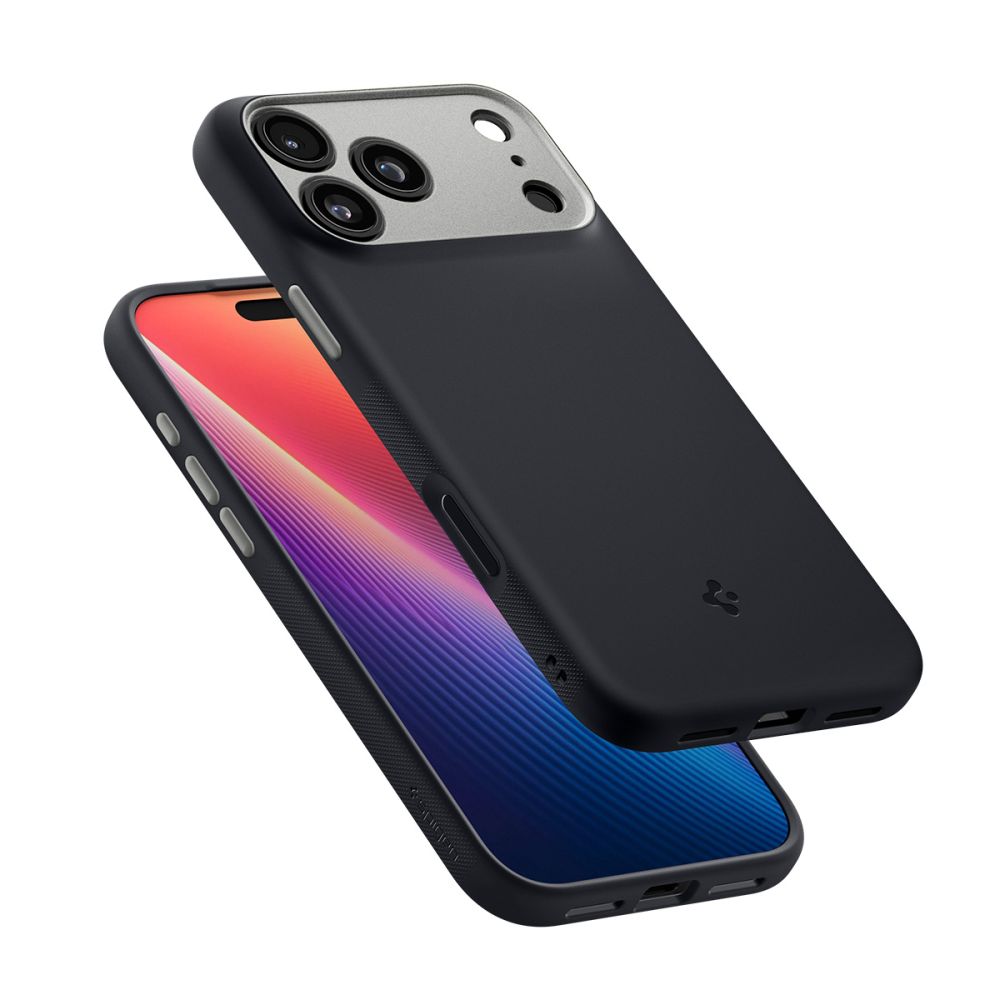Spigen Nano Pop MagSafe dėklas iPhone 17 Pro – juodas