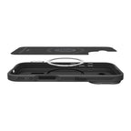 Spigen Optik Armor MagSafe dėklas iPhone 17 - juodas