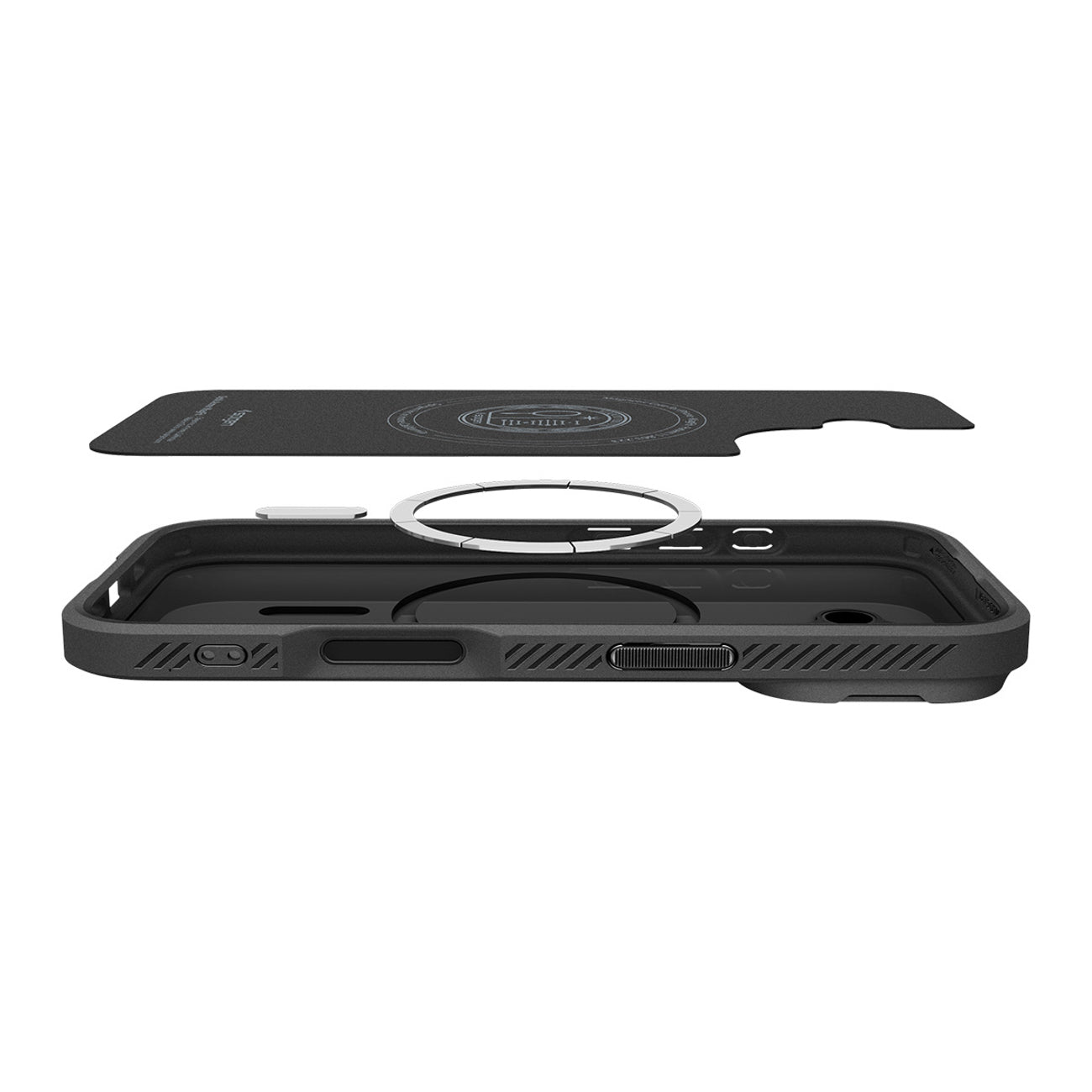 Spigen Optik Armor MagSafe dėklas iPhone 17 - juodas
