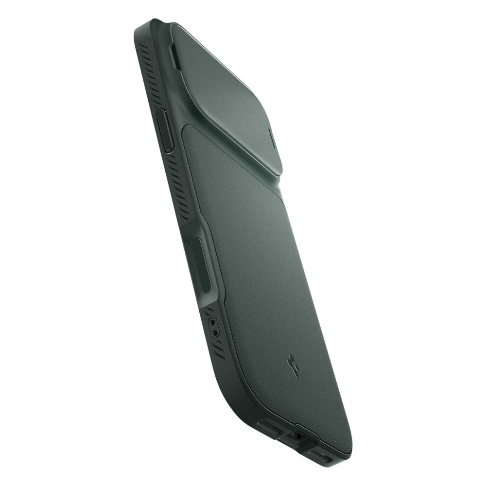 Spigen Optik Armor MagSafe Dėklas, skirtas iPhone 17 Pro - žalias