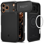 Spigen Optik Armor MagSafe dėklas iPhone 17 Pro - juodas