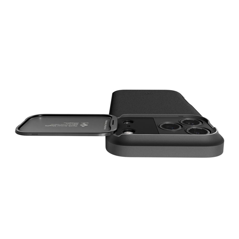 Spigen Optik Armor MagSafe dėklas iPhone 17 Pro - juodas