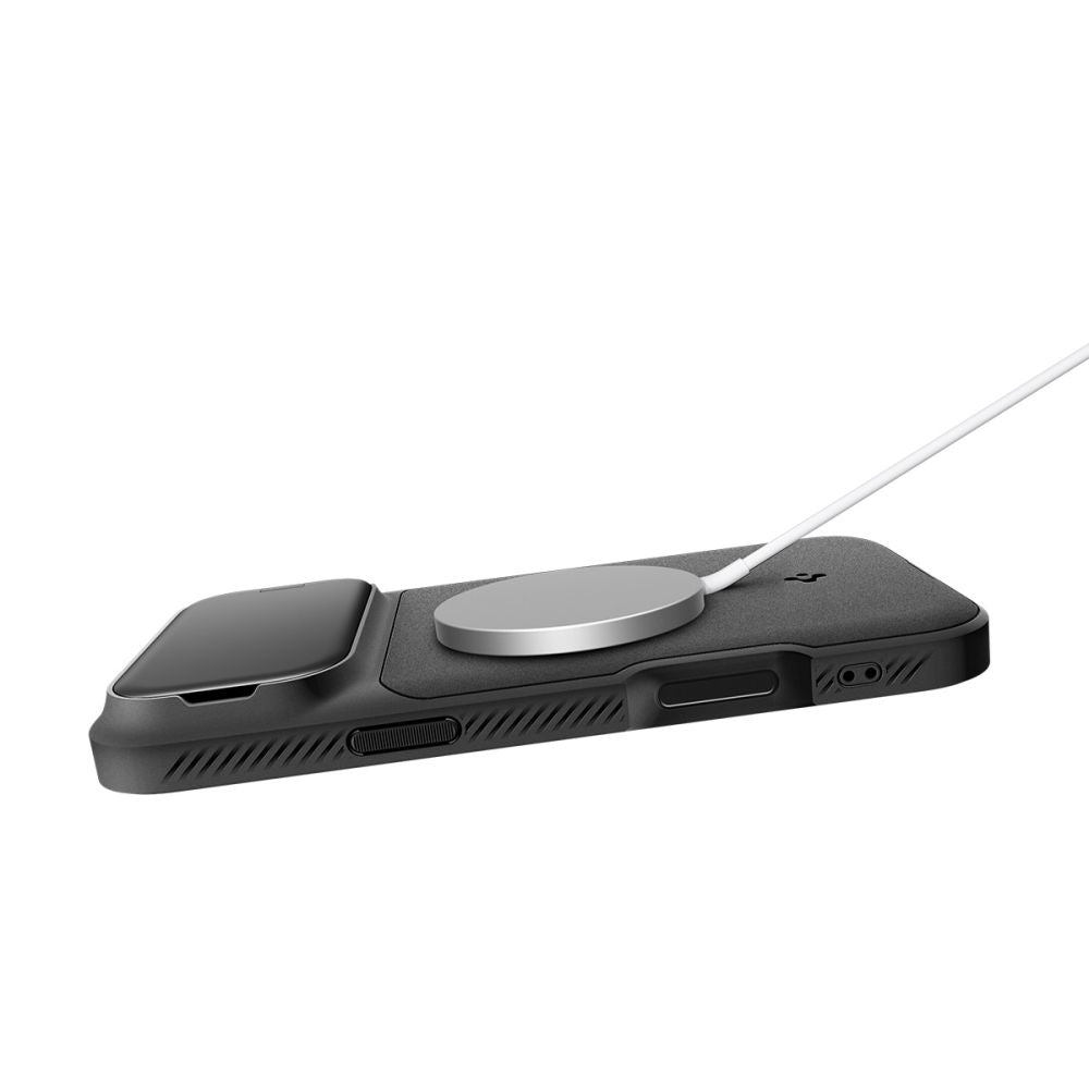 Spigen Optik Armor MagSafe dėklas iPhone 17 Pro - juodas