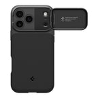 Spigen Optik Armor MagSafe dėklas iPhone 17 Pro - juodas