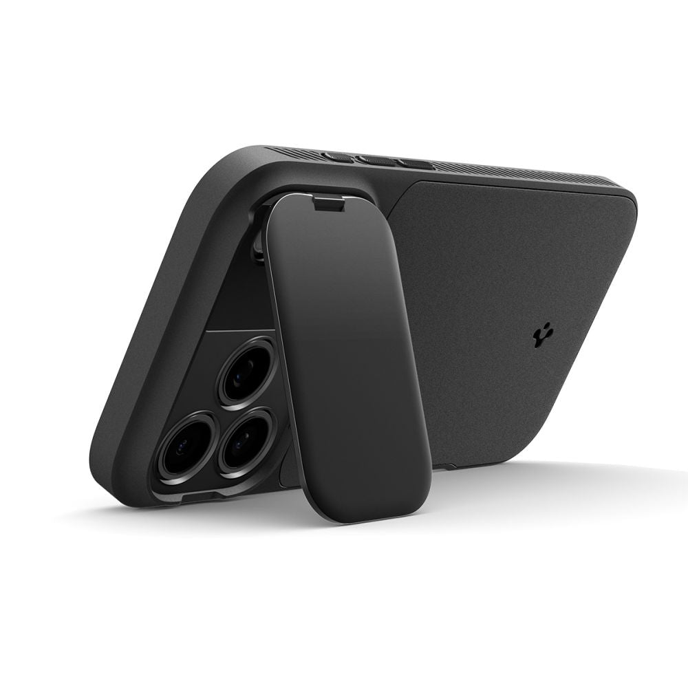 Spigen Optik Armor MagSafe dėklas iPhone 17 Pro - juodas