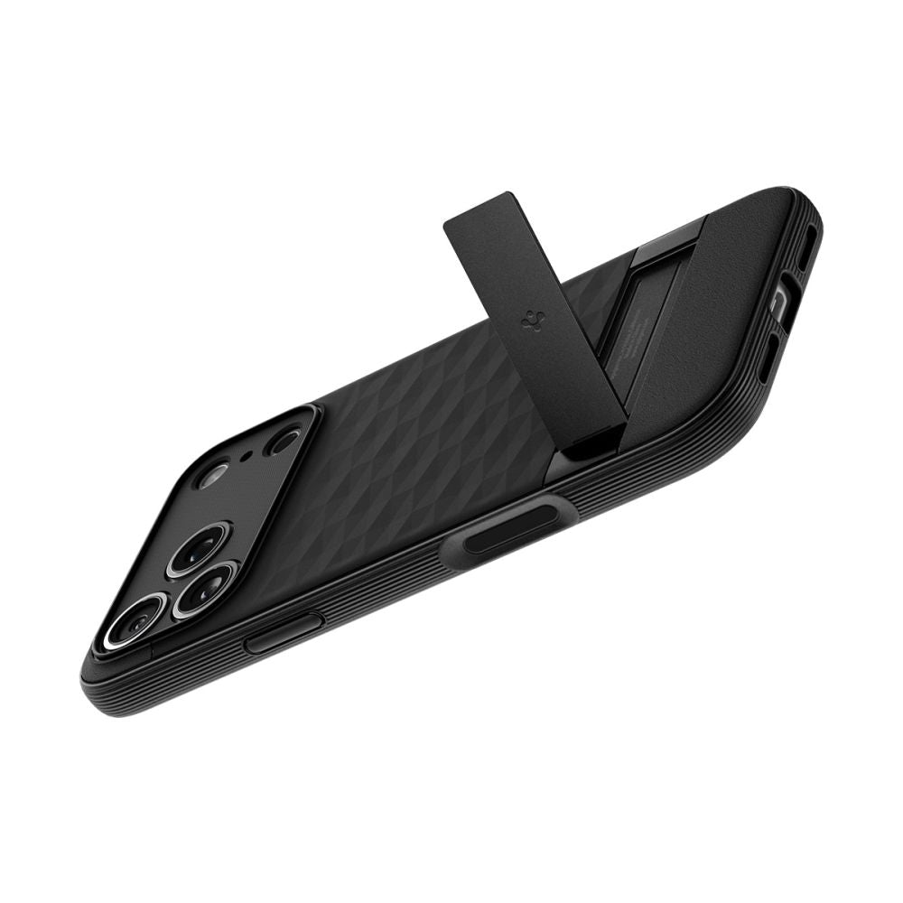 Spigen Parallax S MagSafe dėklas iPhone 17 Pro – juodas