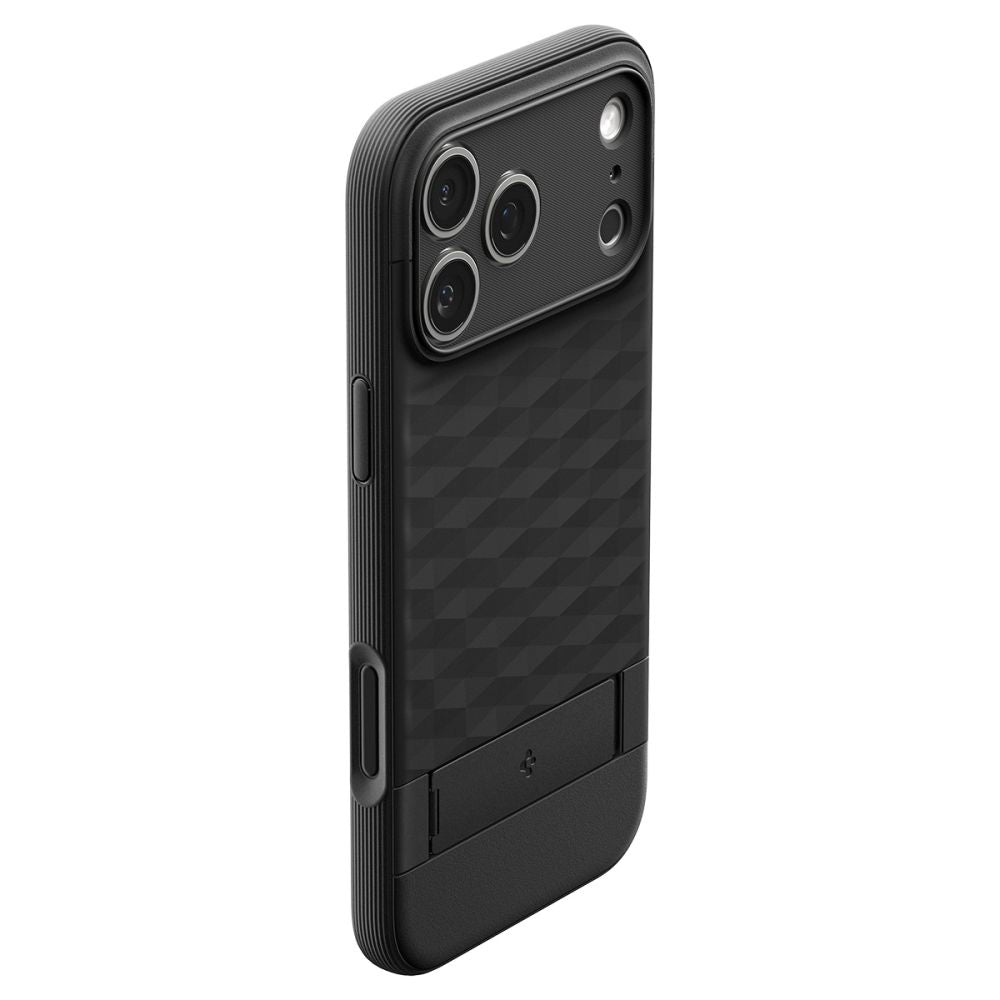 Spigen Parallax S MagSafe dėklas iPhone 17 Pro – juodas