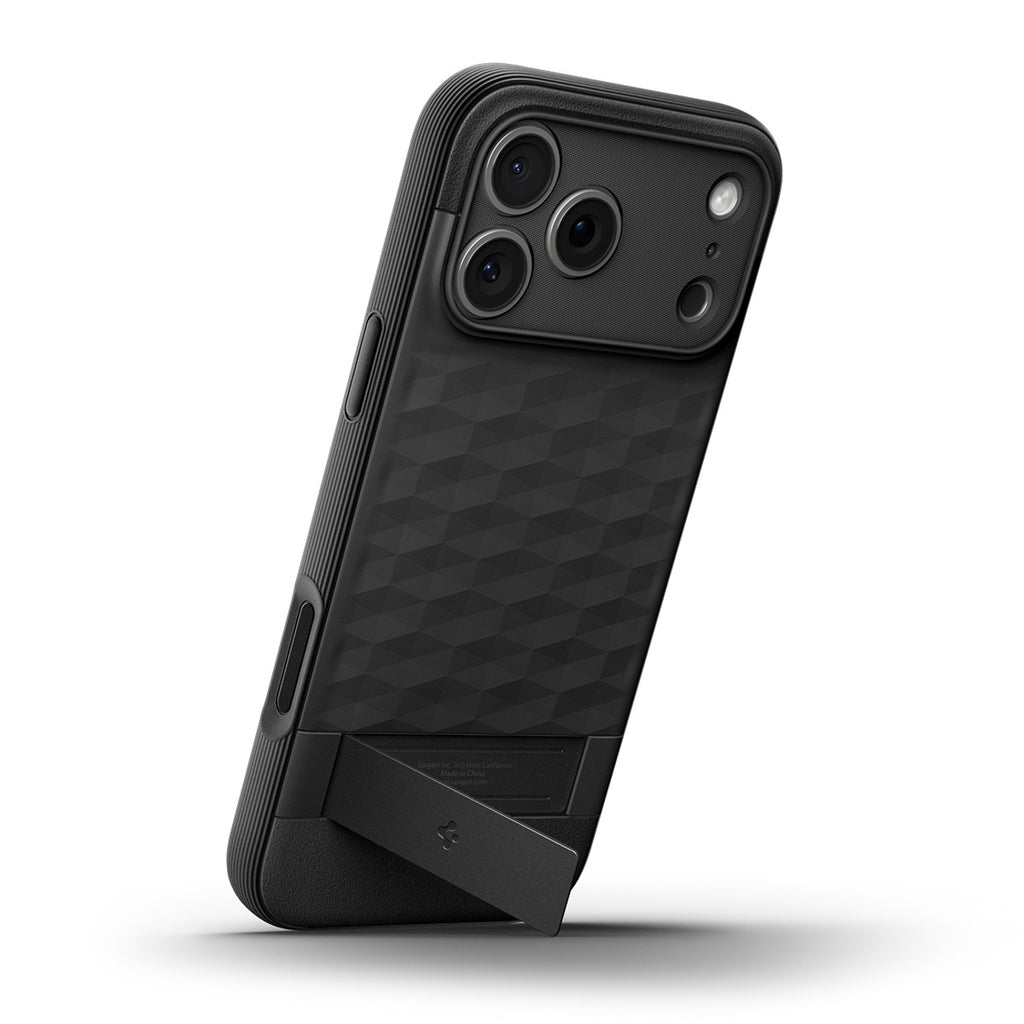 Spigen Parallax S MagSafe dėklas iPhone 17 Pro Max – matinis juodas