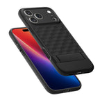 Spigen Parallax S MagSafe dėklas iPhone 17 Pro Max – matinis juodas