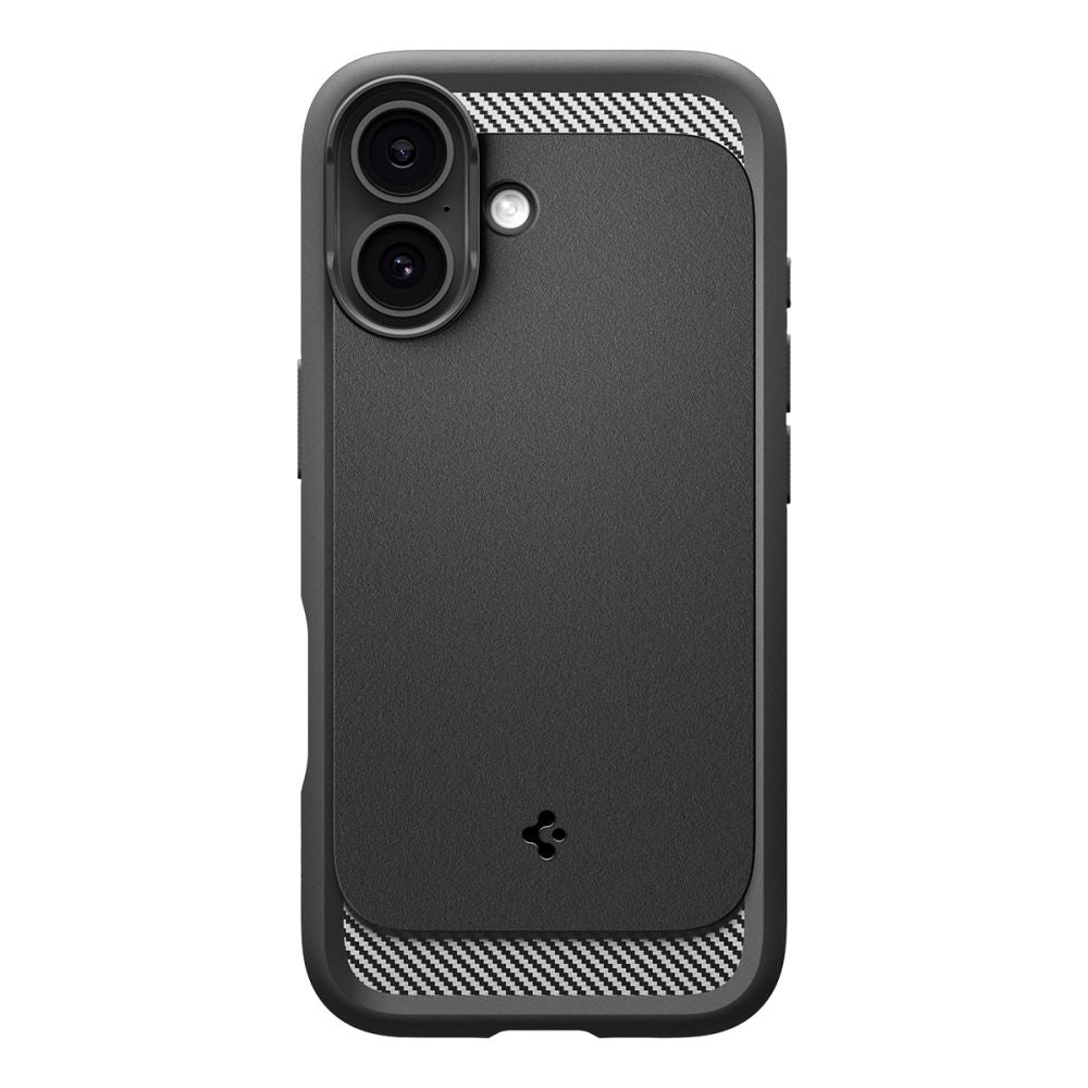 Spigen Rugged Armor MagSafe dėklas iPhone 17 – matinis juodas