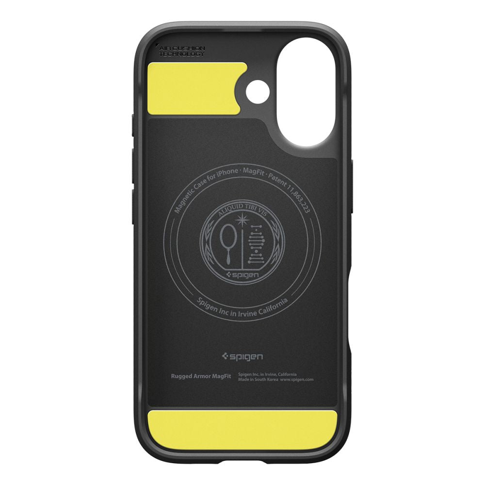 Spigen Rugged Armor MagSafe dėklas iPhone 17 – matinis juodas