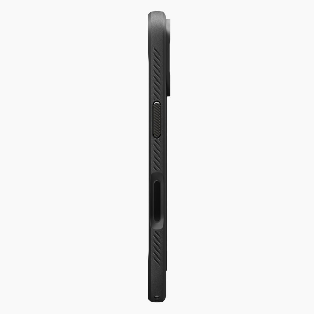 Spigen Rugged Armor MagSafe dėklas iPhone 17 – matinis juodas