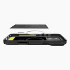 Spigen Rugged Armor MagSafe dėklas iPhone 17 Pro Max – juodas