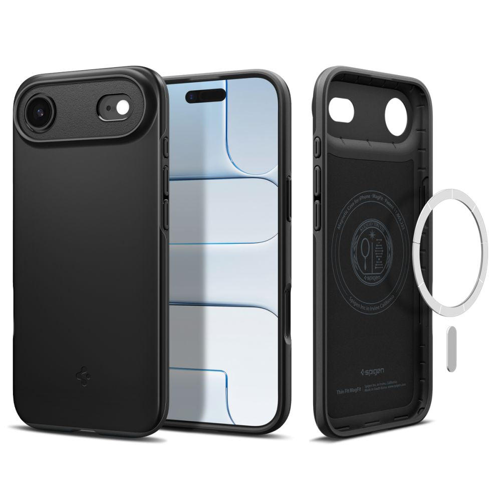 Spigen Thin Fit MagSafe dėklas iPhone 17 Air – juodas