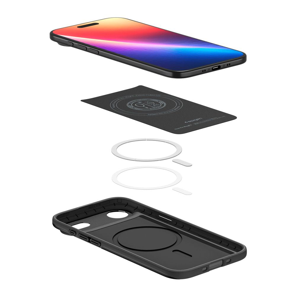 Spigen Thin Fit MagSafe dėklas iPhone 17 Air – juodas