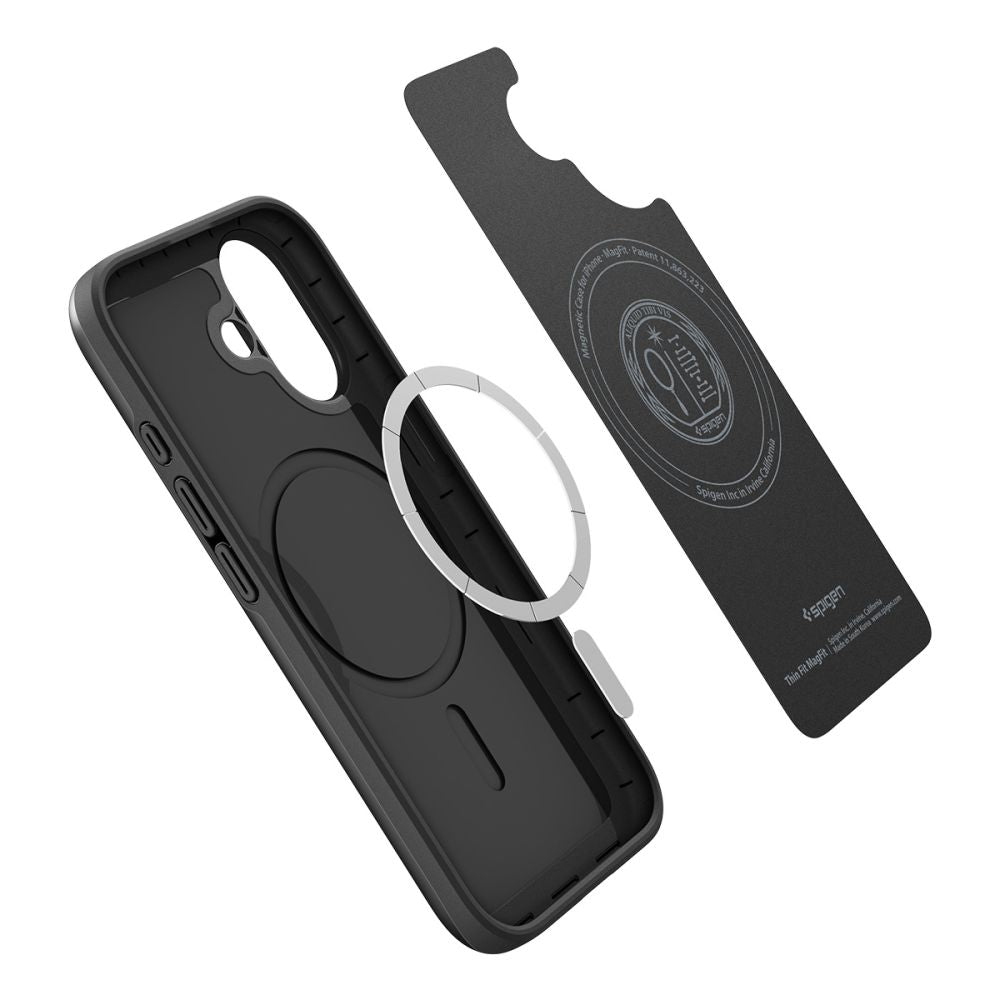 Spigen Thin Fit MagSafe dėklas iPhone 17 – juodas