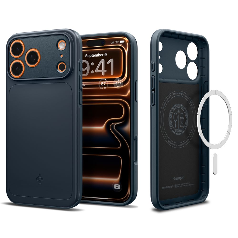 Spigen Thin Fit MagSafe dėklas iPhone 17 Pro Max – mėlynas