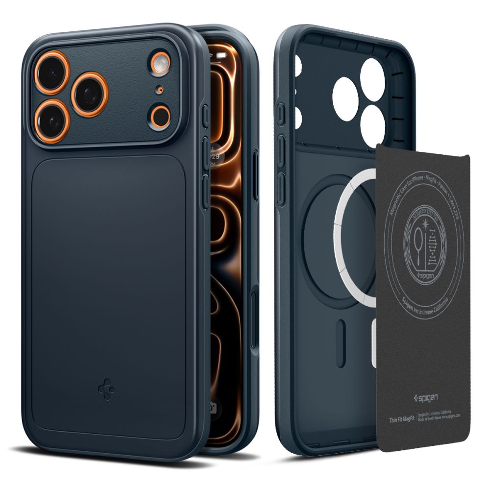 Spigen Thin Fit MagSafe dėklas iPhone 17 Pro Max – mėlynas