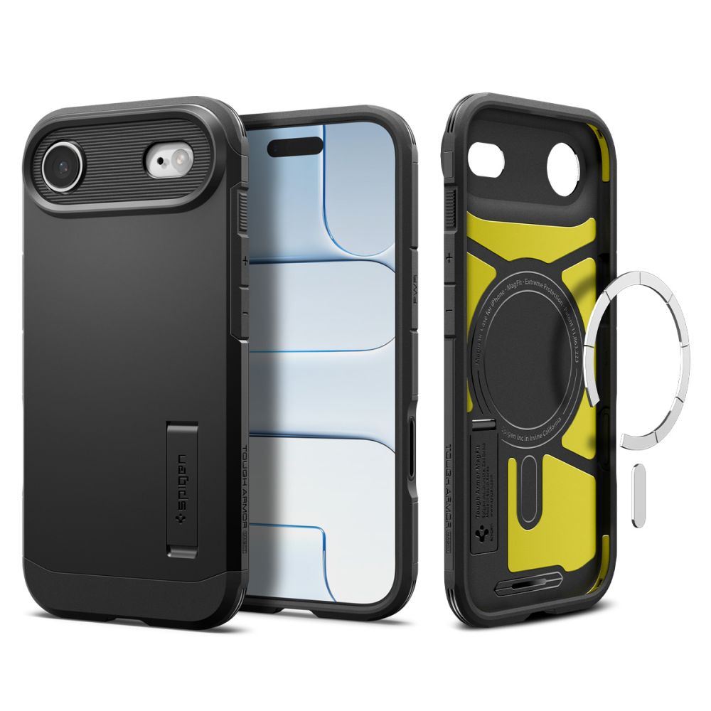 Spigen Tough Armor T MagSafe dėklas iPhone 17 Air – juodas