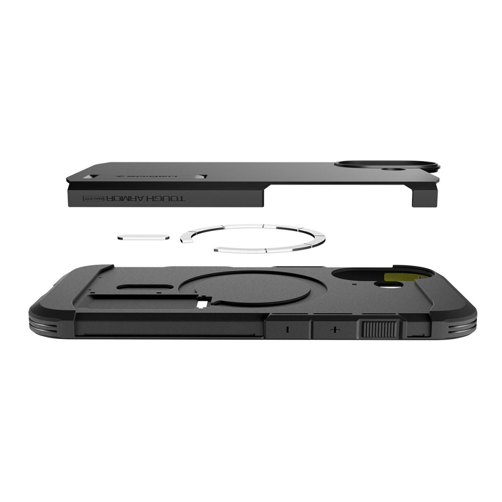 Spigen Tough Armor T MagSafe dėklas iPhone 17 – juodas