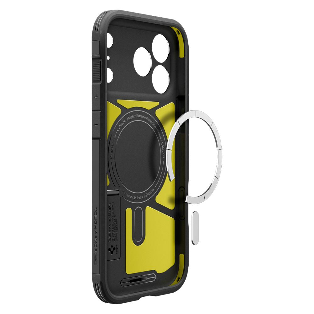 Spigen Tough Armor „T“ MagSafe dėklas iPhone 17 Pro – juodas