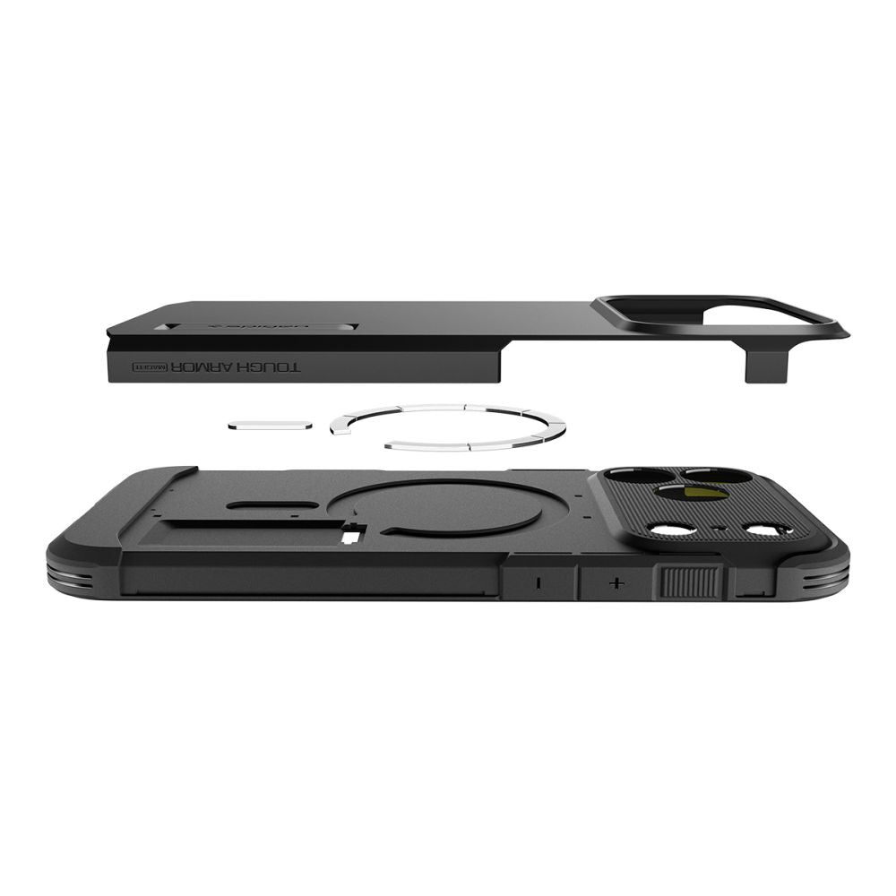 Spigen Tough Armor T MagSafe dėklas iPhone 17 Pro Max – juodas