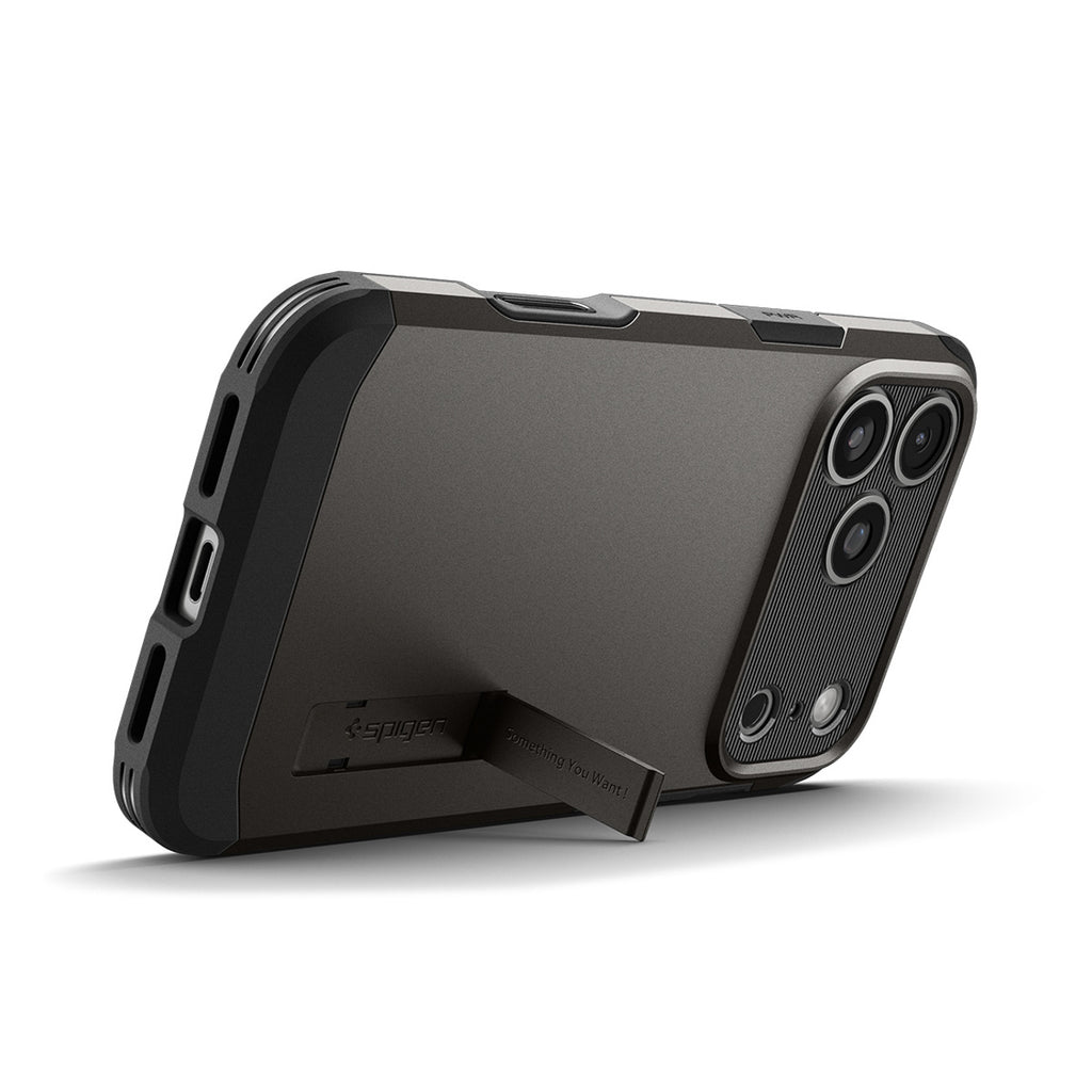 Spigen Tough Armor T MagSafe dėklas iPhone 17 Pro Max – pilkas