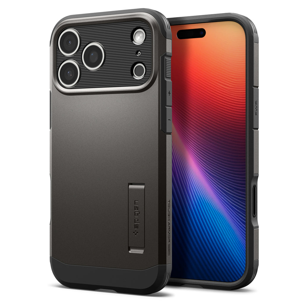 Spigen Tough Armor T MagSafe dėklas iPhone 17 Pro Max – pilkas