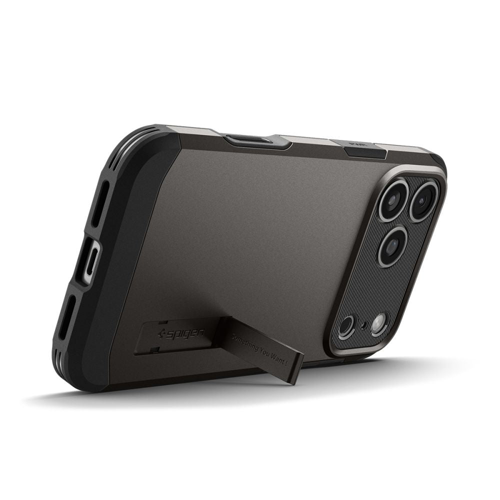 Spigen Tough Armor T MagSafe dėklas iPhone 17 Pro Max – pilkas