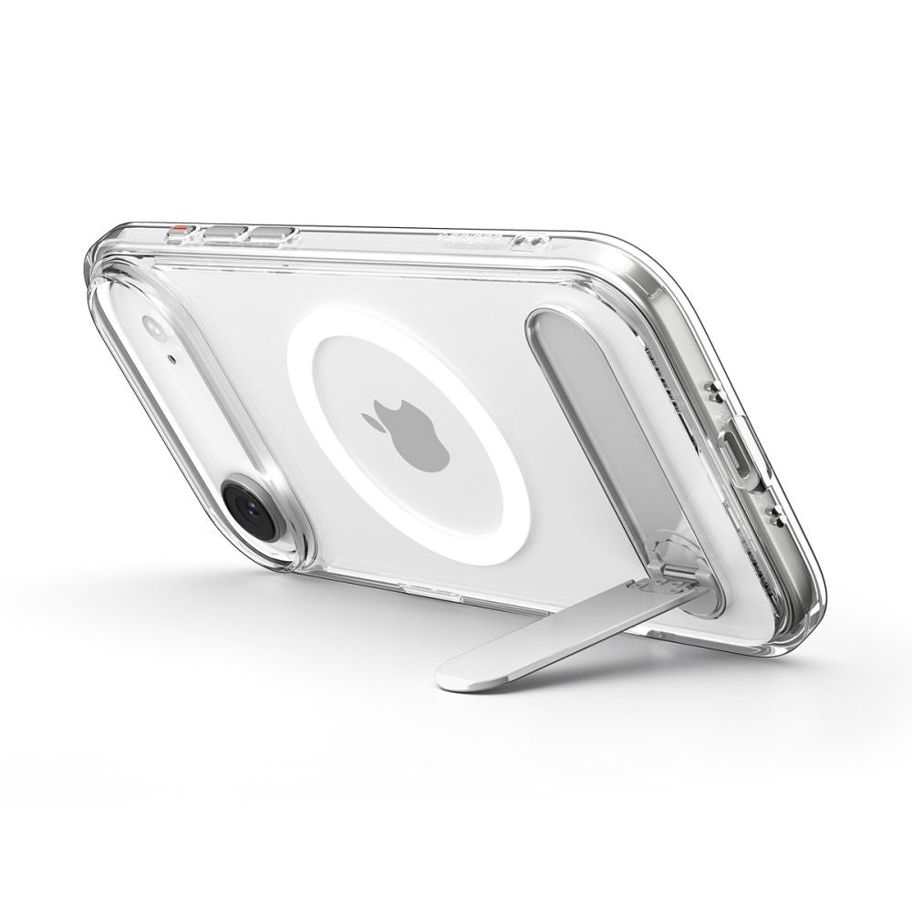 Spigen Ultra Hybrid S MagSafe dėklas iPhone 17 Air – skaidrus/baltas
