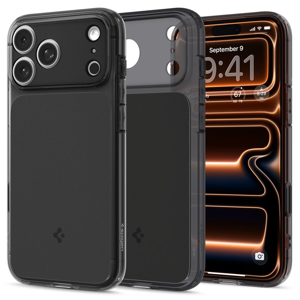 Spigen Ultra Hybrid T MagSafe dėklas iPhone 17 Pro – juodas