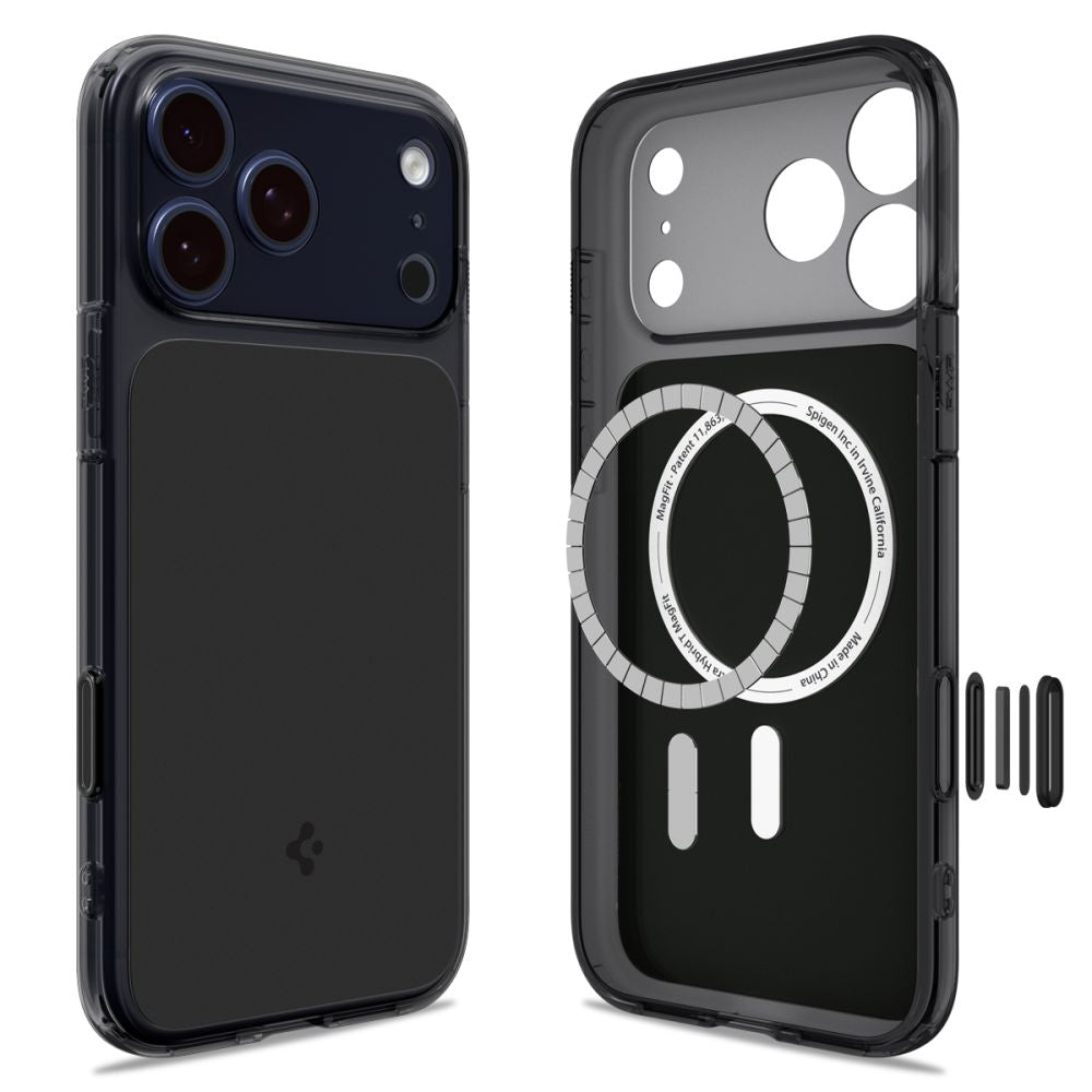 Spigen Ultra Hybrid T MagSafe dėklas iPhone 17 Pro – juodas