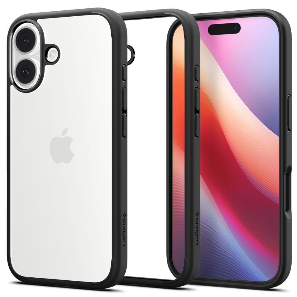 Spigen Ultra Hybrid dėklas iPhone 17 – matinė juoda