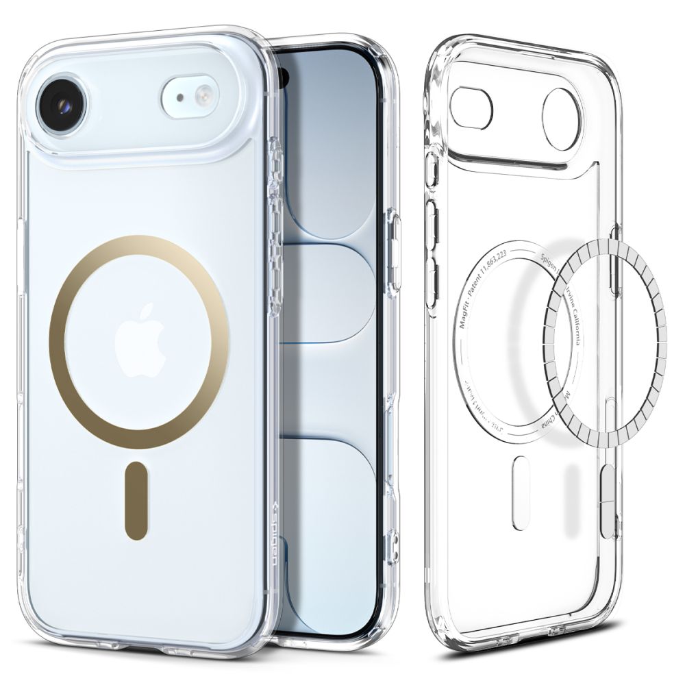 Spigen Ultra Hybrid MagSafe dėklas iPhone 17 Air – skaidrus auksinis
