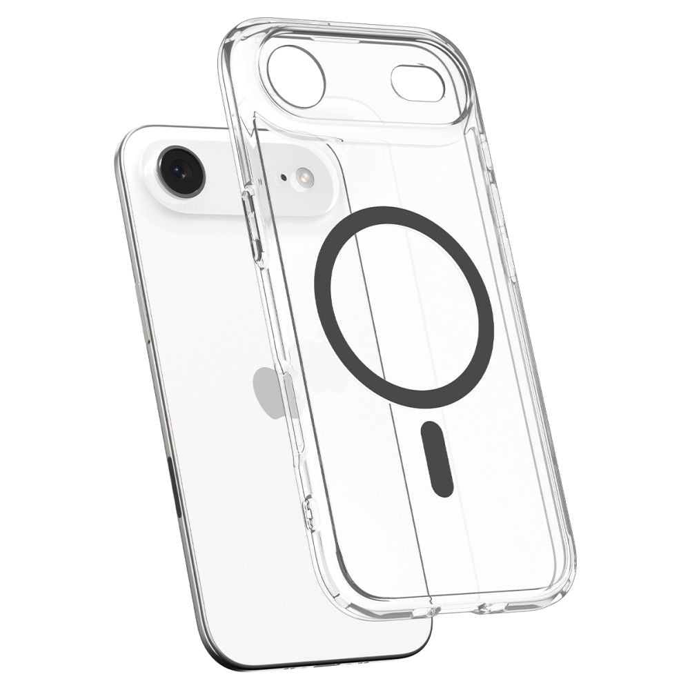 Spigen Ultra Hybrid MagSafe dėklas iPhone 17 Air – skaidrus pilkas
