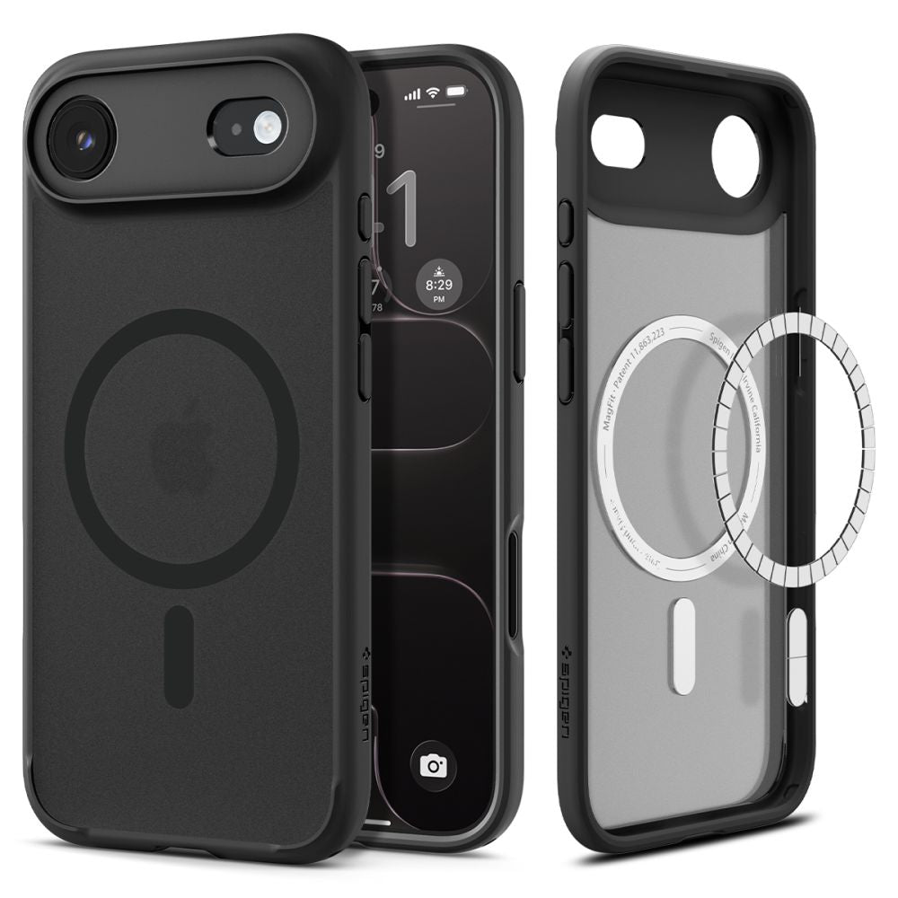 Spigen Ultra Hybrid MagSafe dėklas iPhone 17 Air – juodas