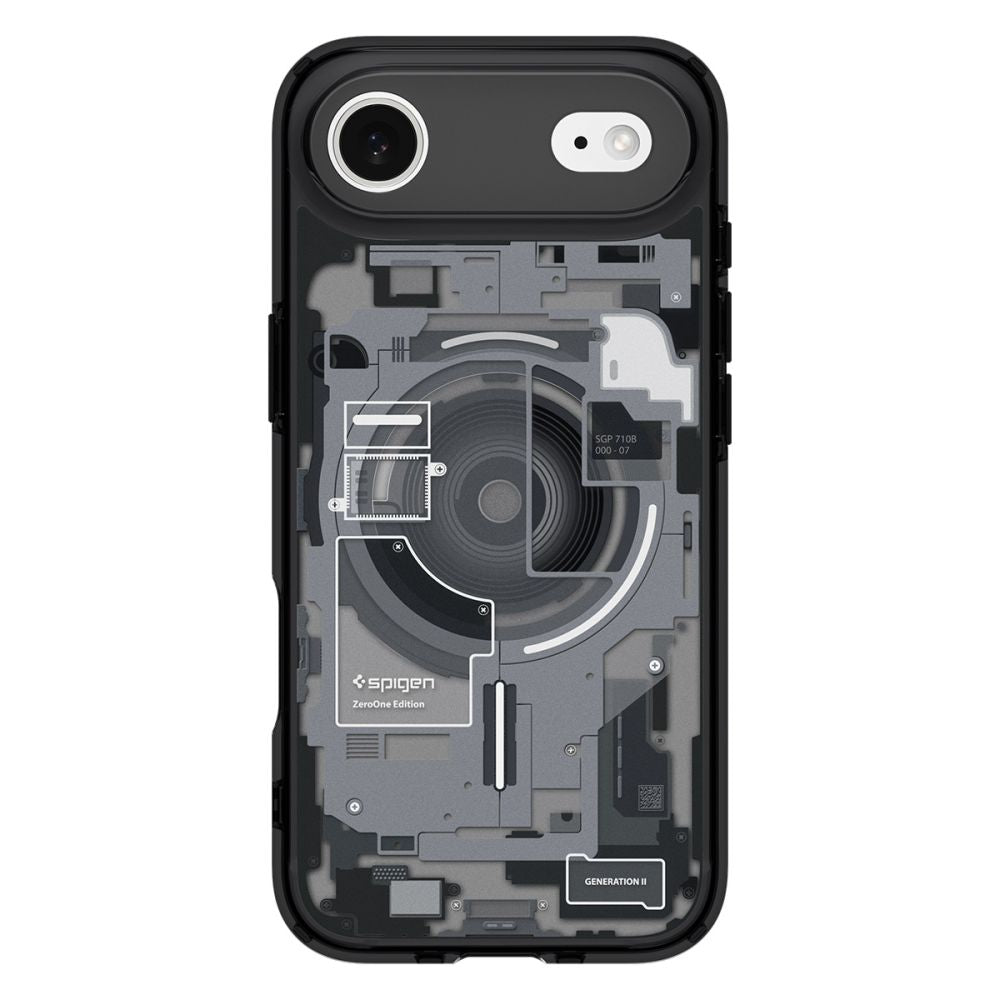 Spigen Ultra Hybrid MagSafe dėklas iPhone 17 Air Zero One – juodas