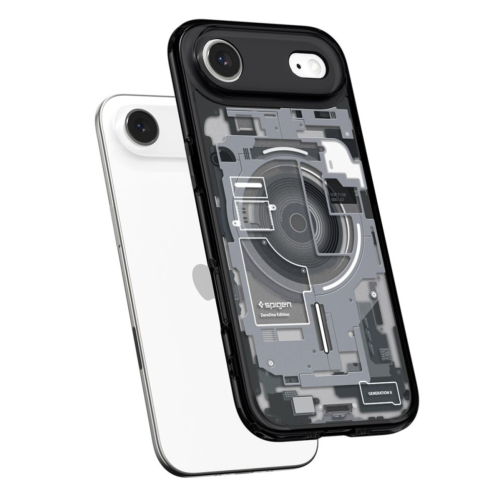 Spigen Ultra Hybrid MagSafe dėklas iPhone 17 Air Zero One – juodas