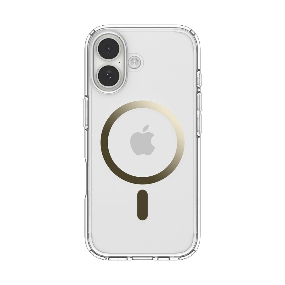 Spigen Ultra Hybrid MagSafe dėklas iPhone 17 – skaidrus, auksinis