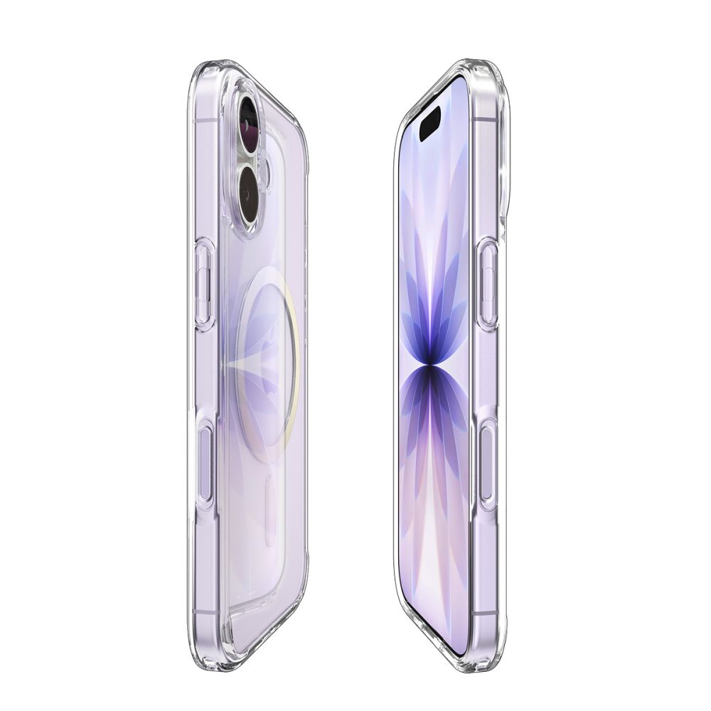Spigen Ultra Hybrid MagSafe dėklas iPhone 17 – skaidrus, auksinis