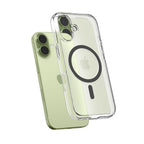 Spigen Ultra Hybrid MagSafe dėklas iPhone 17 – skaidrus pilkas