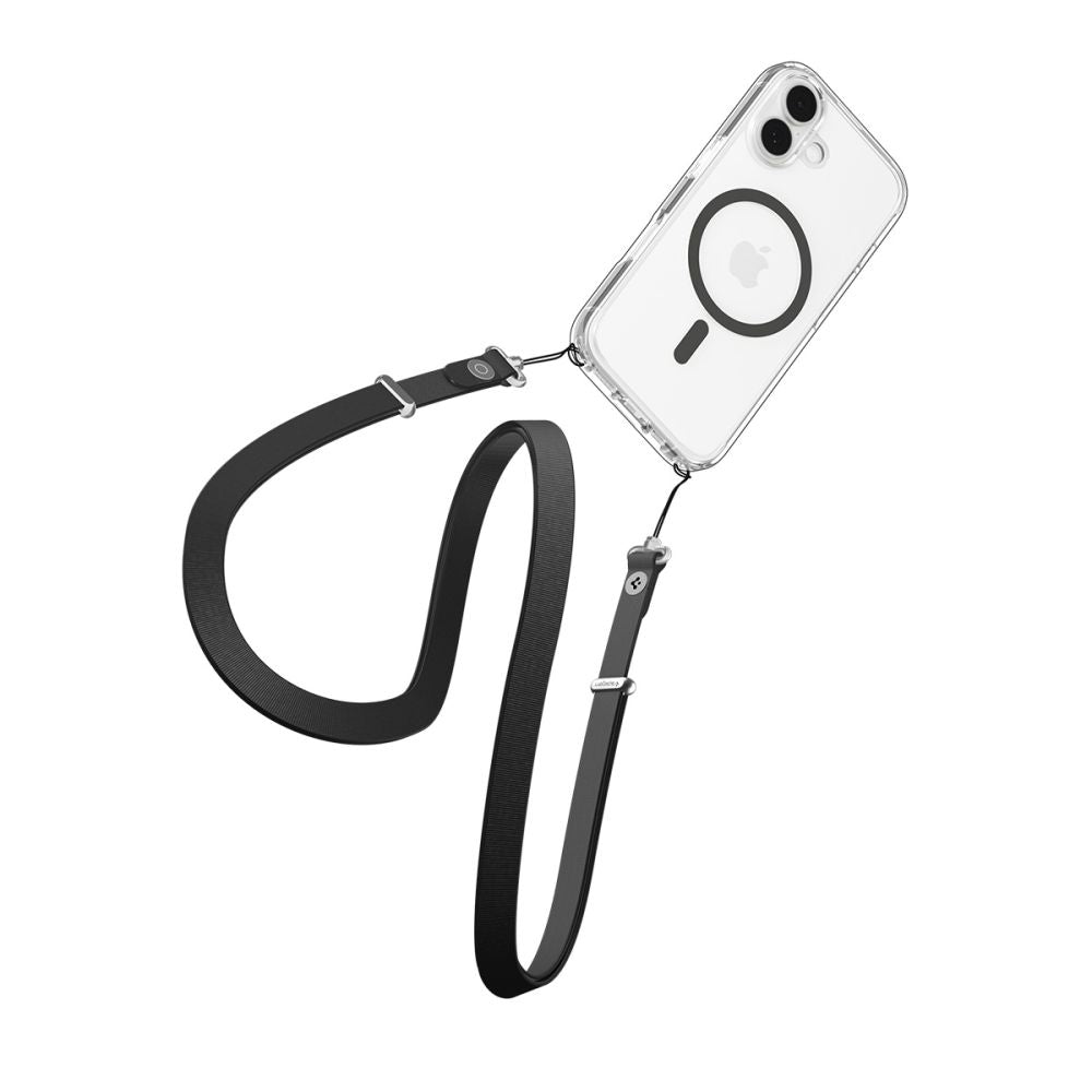 Spigen Ultra Hybrid MagSafe dėklas iPhone 17 – skaidrus pilkas