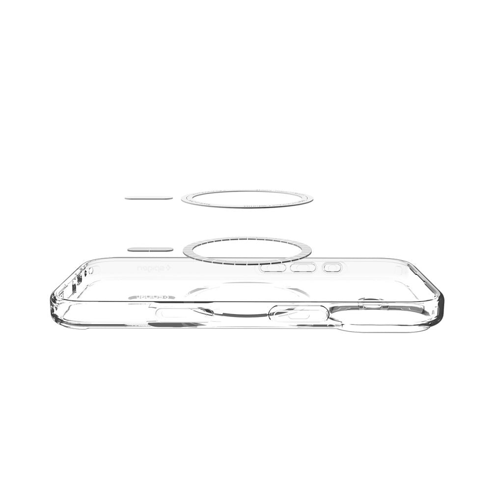 Spigen Ultra Hybrid MagSafe Case for iPhone 17 - Clear and White