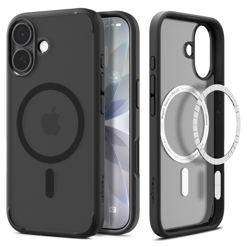 Spigen Ultra Hybrid MagSafe dėklas iPhone 17 – juodas